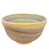 紫釉彩茶碗