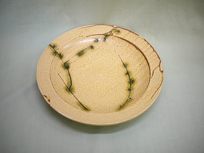 黄瀬戸草紋皿