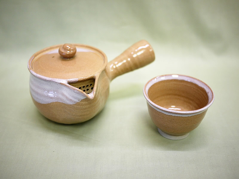 萩焼茶器セット(急須、湯呑5客組)